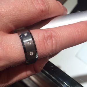 Men’s NEW sample tungsten diamond band